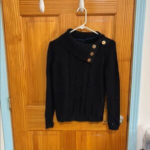 Tommy Hilfiger Black Cowl Neck Sweater